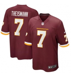 Men Nike Washionton 7 Joe Theismann Burgundy Red Team Color Mens Stitched NFL Vapor Untouchable Limited Jersey