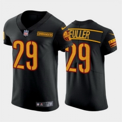 Men Washington Commanders 29 Kendall Fuller Black Elite Stitched jersey