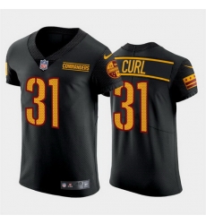 Men Washington Commanders 31 Kamren Curl Black Elite Stitched jersey