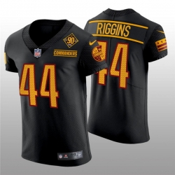 Men Washington Commanders 44 John Riggins 90th Anniversary Black Elite Stitched Jersey