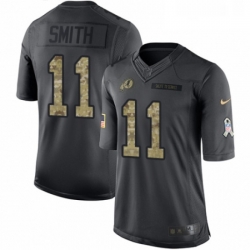 Mens Nike Washington Redskins 11 Alex Smith Limited Black 2016 Salute to Service NFL Jersey