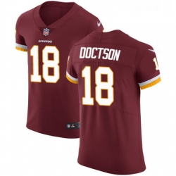 Mens Nike Washington Redskins 18 Josh Doctson Elite Burgundy Red Team Color NFL Jersey