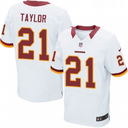 Mens Nike Washington Redskins 21 Sean Taylor Elite White NFL Jersey