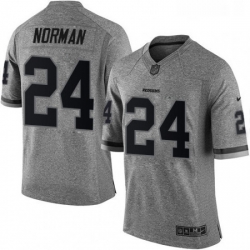 Mens Nike Washington Redskins 24 Josh Norman Limited Gray Gridiron NFL Jersey