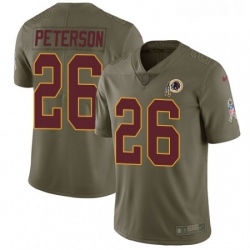 Mens Nike Washington Redskins 26 Adrian Peterson Limited Olive 2017 Salute to Service NFL Jersey