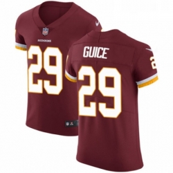 Mens Nike Washington Redskins 29 Derrius Guice Burgundy Red Team Color Vapor Untouchable Elite Player NFL Jersey