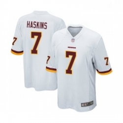 Mens Washington Redskins 7 Dwayne Haskins Game White Football Jersey