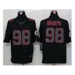 Nike NFL Washington Redskins #98 Brian Orakpo black Jerseys(Limited)