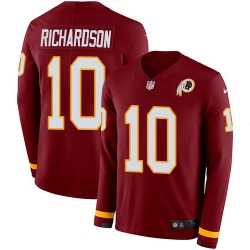 Nike Redskins #10 Paul Richardson Burgundy Red Team Color Men Stitched NFL Limited Therma Long Sleeve Jersey