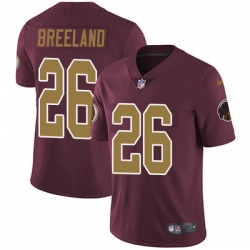 Nike Redskins #26 Bashaud Breeland Burgundy Red Alternate Mens Stitched NFL Vapor Untouchable Limited Jersey