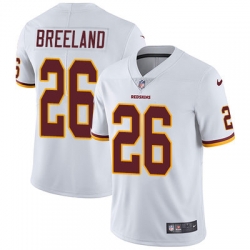 Nike Redskins #26 Bashaud Breeland White Mens Stitched NFL Vapor Untouchable Limited Jersey