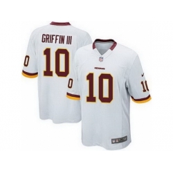 Nike Washington Redskins 10 Robert Griffin III White Game NFL Jersey