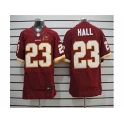 Nike Washington Redskins 23 DeAngelo Hall Red Elite 80TH Patch NFL Jersey