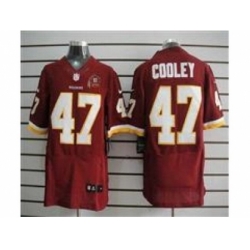 Nike Washington Redskins 47 Chris Cooley Red Elite 80TH Patch NFL Jersey