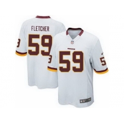 Nike Washington Redskins 59 London Fletcher White Game NFL Jersey