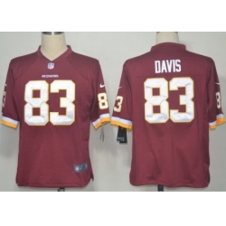 Nike Washington Redskins 83 Fred Davis Red Game NFL Jersey