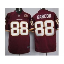 Nike Washington Redskins 88 Pierre Garcon Red Game 80TH Patch NFL Jersey