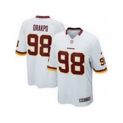 Nike Washington Redskins 98 Brian Orakpo White Game NFL Jersey