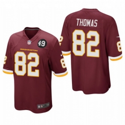 Washington Redskins 82 Logan Thomas Men Nike Burgundy Bobby Mitchell Uniform Patch NFL Game Jersey