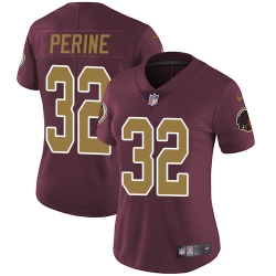 Nike Redskins #32 Samaje Perine Burgundy Red Alternate Womens Stitched NFL Vapor Untouchable Limited Jersey