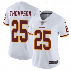 Womens Nike Washington Redskins 25 Chris Thompson White Vapor Untouchable Limited Player NFL Jersey