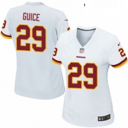 Womens Nike Washington Redskins 29 Derrius Guice Game White NFL Jersey