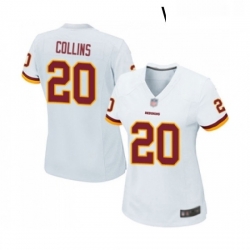 Womens Washington Redskins 20 Landon Collins Game White Football Jersey