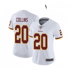 Womens Washington Redskins 20 Landon Collins White Vapor Untouchable Limited Player Football Jersey