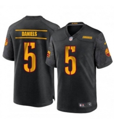 Youth Washington Commanders 5 Jayden Daniels Black 2024 F U S E Vapor Limited Stitched Football Jersey