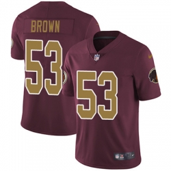 Youth Nike Redskins #53 Zach Brown Burgundy Red Alternate Stitched NFL Vapor Untouchable Limited Jersey