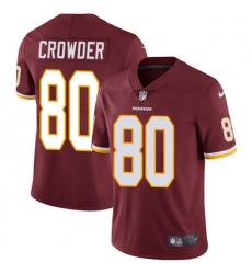 Youth Nike Redskins #80 Jamison Crowder Burgundy Red Team Color Stitched NFL Vapor Untouchable Limited Jersey