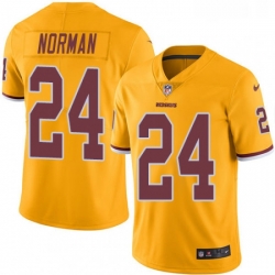 Youth Nike Washington Redskins 24 Josh Norman Limited Gold Rush Vapor Untouchable NFL Jersey