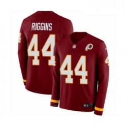 Youth Nike Washington Redskins 44 John Riggins Limited Burgundy Therma Long Sleeve NFL Jersey