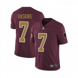 Youth Washington Redskins 7 Dwayne Haskins Burgundy Red Gold Number Alternate 80TH Anniversary Vapor Untouchable Limited Player Football Jersey