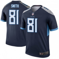 Men Tennessee Titans 81 Jonnu Smith Legend Navy Vapor Limited Jersey