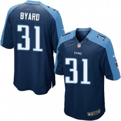 Mens Nike Tennessee Titans 31 Kevin Byard Game Navy Blue Alternate NFL Jersey