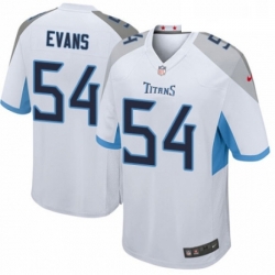 Mens Nike Tennessee Titans 54 Rashaan Evans Game White NFL Jersey