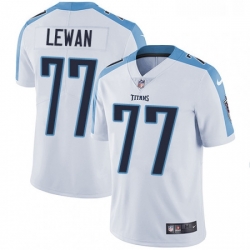 Mens Nike Tennessee Titans 77 Taylor Lewan White Vapor Untouchable Limited Player NFL Jersey