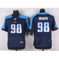 Mens Tennessee Titans #98 Brian Orakpo Navy Blue Alternate NFL Nike Elite Jersey