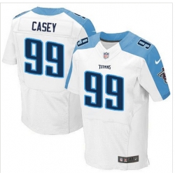 Nike Tennessee Titans #99 Jurrell Casey White Mens Stitched NFL Elite Jersey