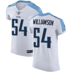 Nike Titans #54 Avery Williamson White Mens Stitched NFL Vapor Untouchable Elite Jersey