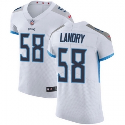 Nike Titans #58 Harold Landry White Mens Stitched NFL Vapor Untouchable Elite Jersey