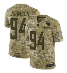 Nike Titans #94 Austin Johnson Camo Mens Stitched NFL Limited 2018 Salute To Service Jersey