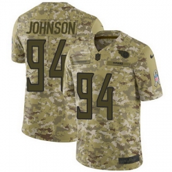 Nike Titans #94 Austin Johnson Camo Mens Stitched NFL Limited 2018 Salute To Service Jersey