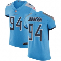 Nike Titans #94 Austin Johnson Light Blue Team Color Mens Stitched NFL Vapor Untouchable Elite Jersey