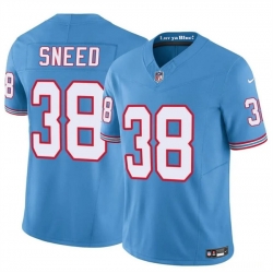 Youth Tennessee Titans 38 L'Jarius Sneed Blue 2024 F U S E Throwback Vapor Limited Stitched Football Jersey
