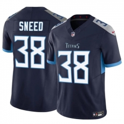 Youth Tennessee Titans 38 L'Jarius Sneed Navy 2024 F U S E Vapor Limited Stitched Football Jersey