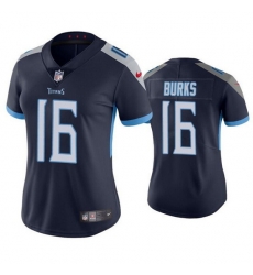 Women Tennessee Titans 16 Treylon Burks Navy Vapor Untouchable Limited Stitched Football Jersey 28Run Small 2