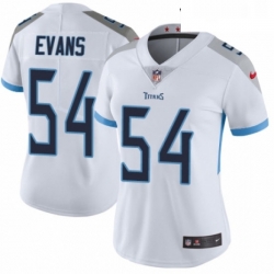 Womens Nike Tennessee Titans 54 Rashaan Evans White Vapor Untouchable Limited Player NFL Jersey