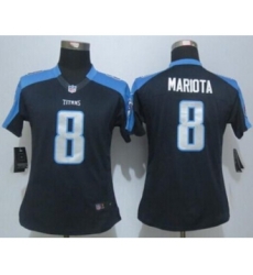 nike women nfl jerseys tennessee titans 8 mariota dk.blue[nike limited][mariota]